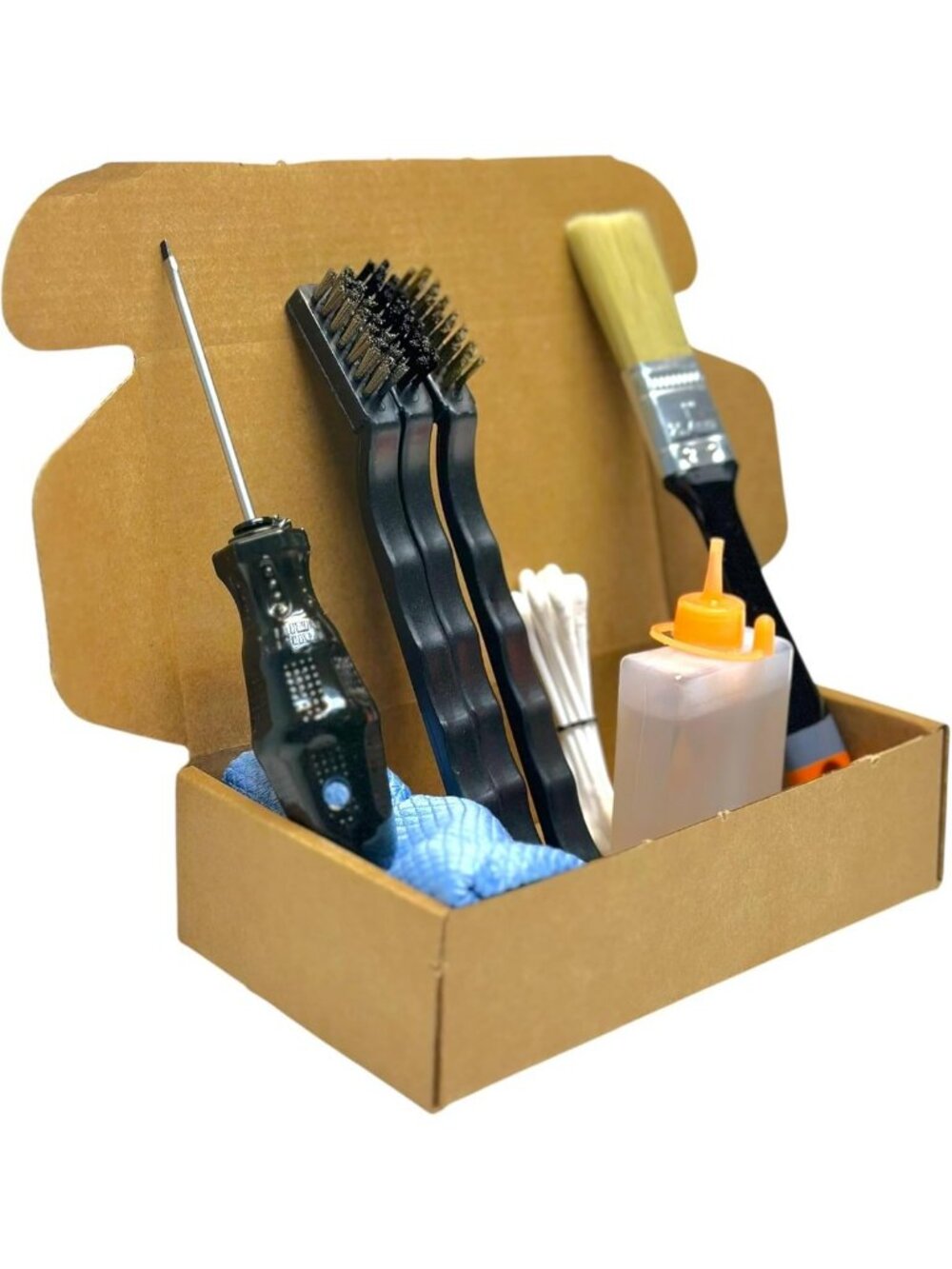 Typewriter Cleaning Kit - Professional Maintenance Set with Brushes, Oil & Cloth